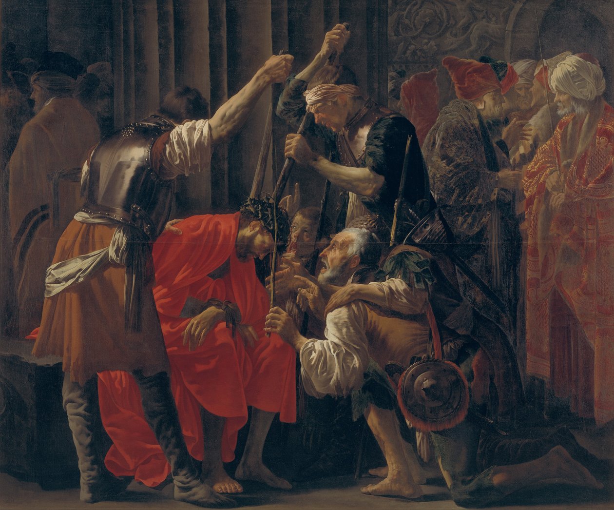 Kristus kronet med torne, 1620 af Hendrick Jansz Terbrugghen