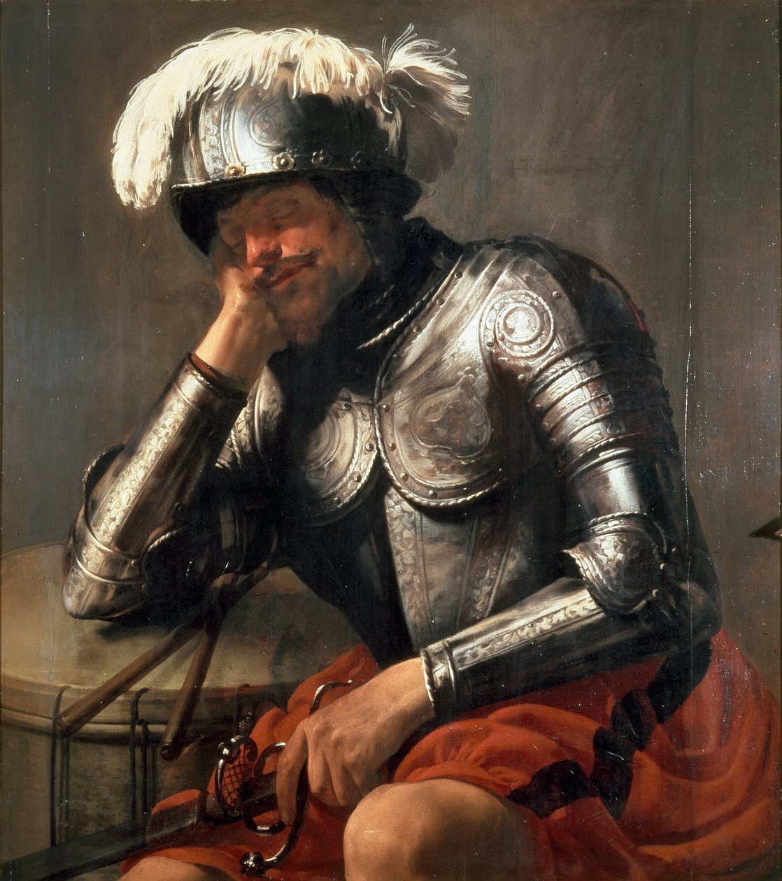 Mars i søvn, 1629 af Hendrick Jansz Terbrugghen