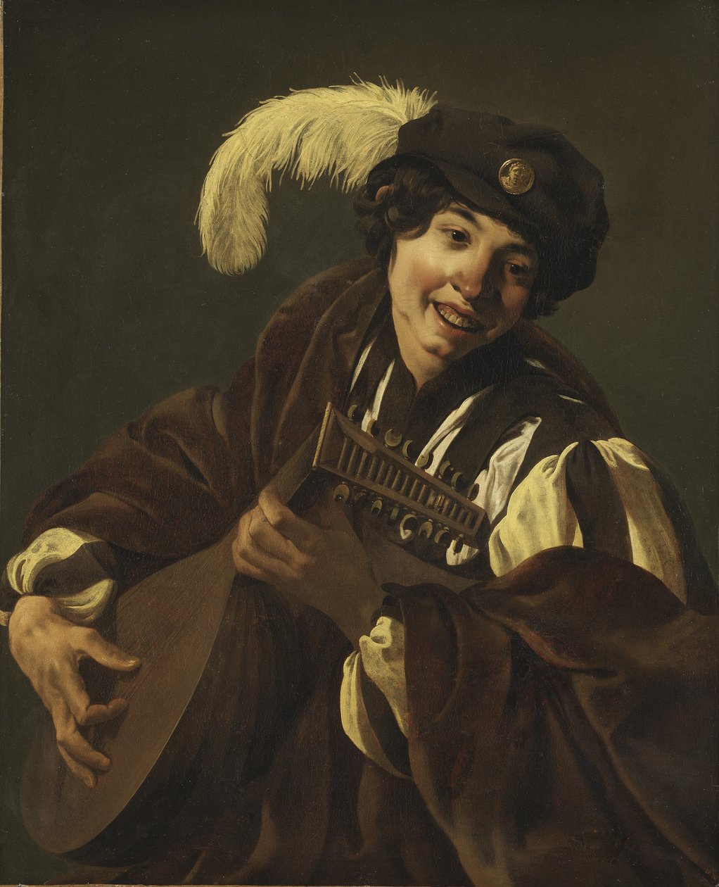 Dreng, der spiller lut, 1620