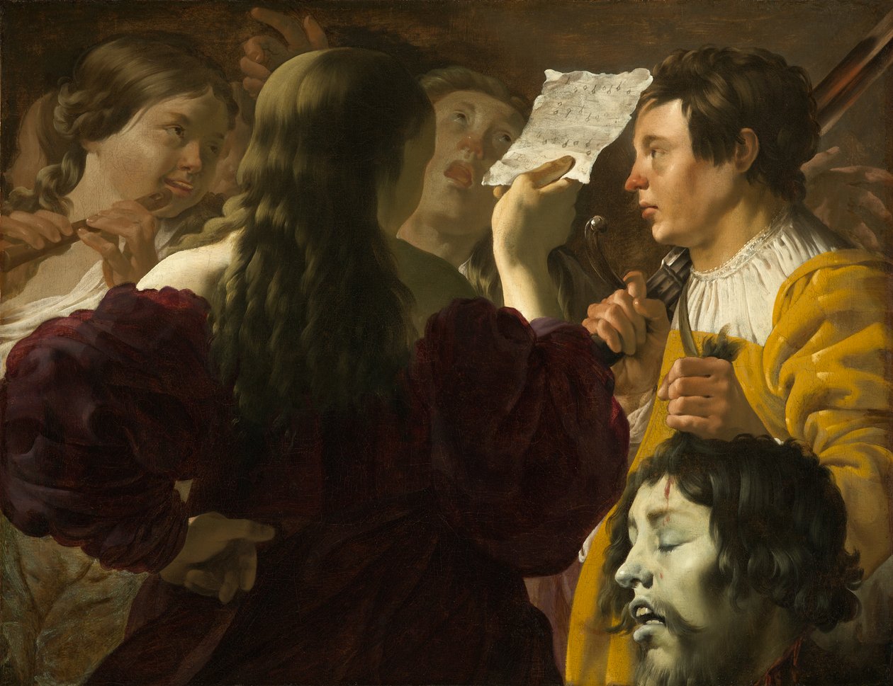 David rost af de israelitiske kvinder af Hendrick ter Brugghen