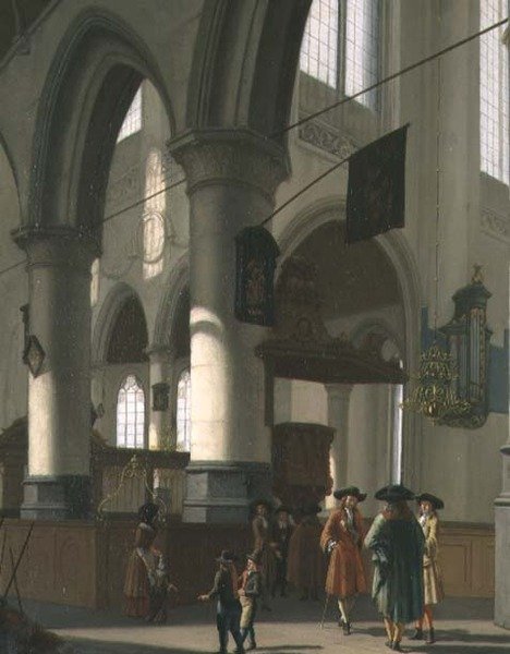 Et kirkeinteriør af Hendrick van Streeck