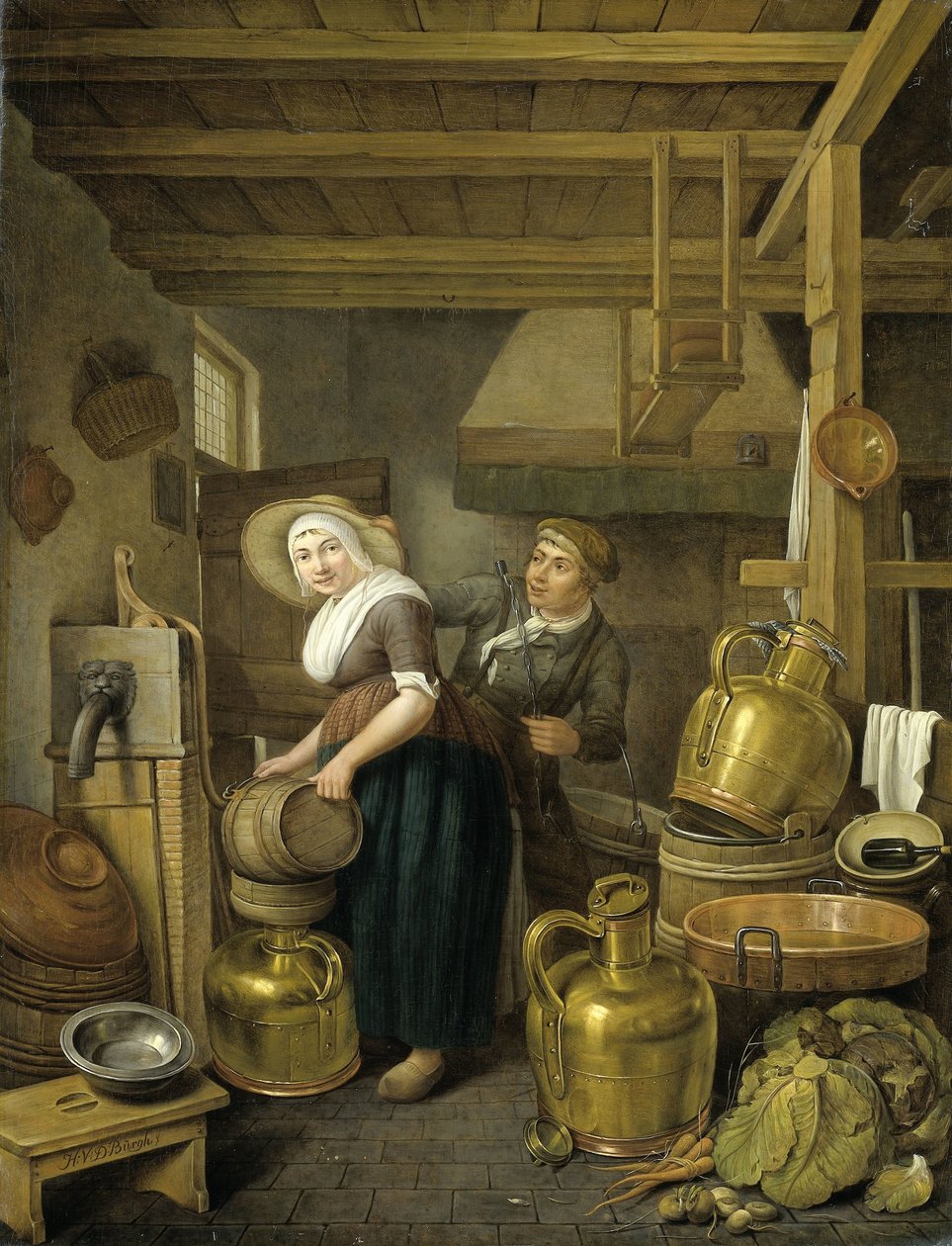 Efter malketid af Hendrick van der Burch