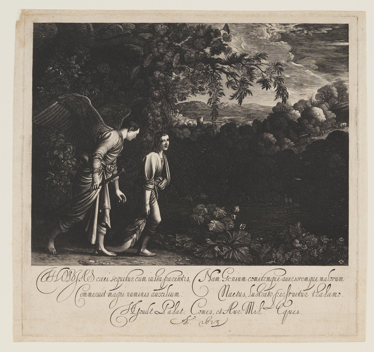 Tobias og englen af Hendrick von Goudt