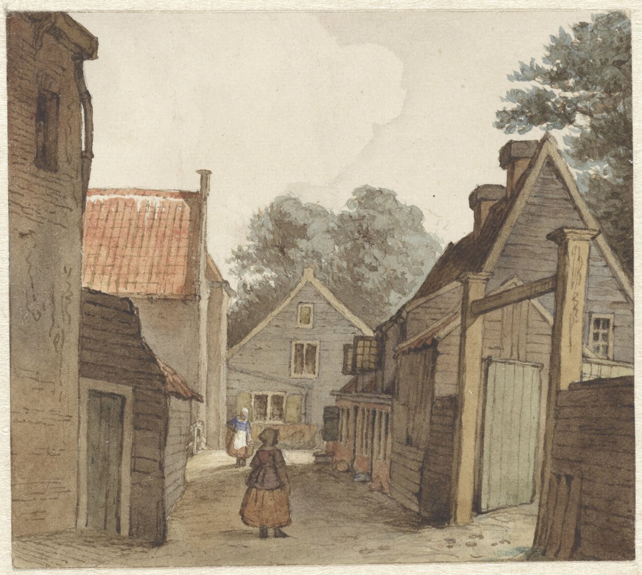Gade ved Manegen af Hendrik Abraham Klinkhamer