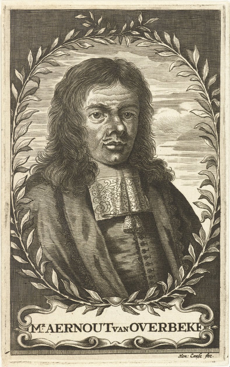 Portræt af Aernout van Overbeke af Hendrik Causé