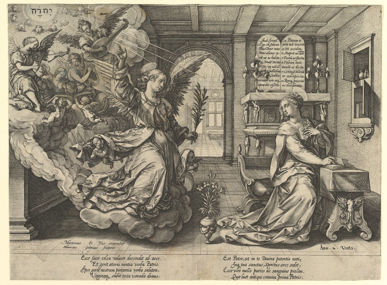 Bebudelse, 1594. af Hendrik Goltzius