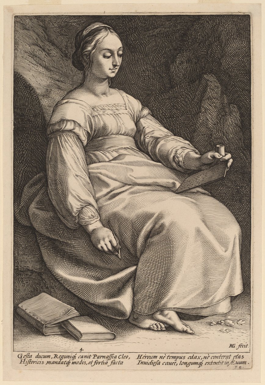Clio af Hendrik Goltzius
