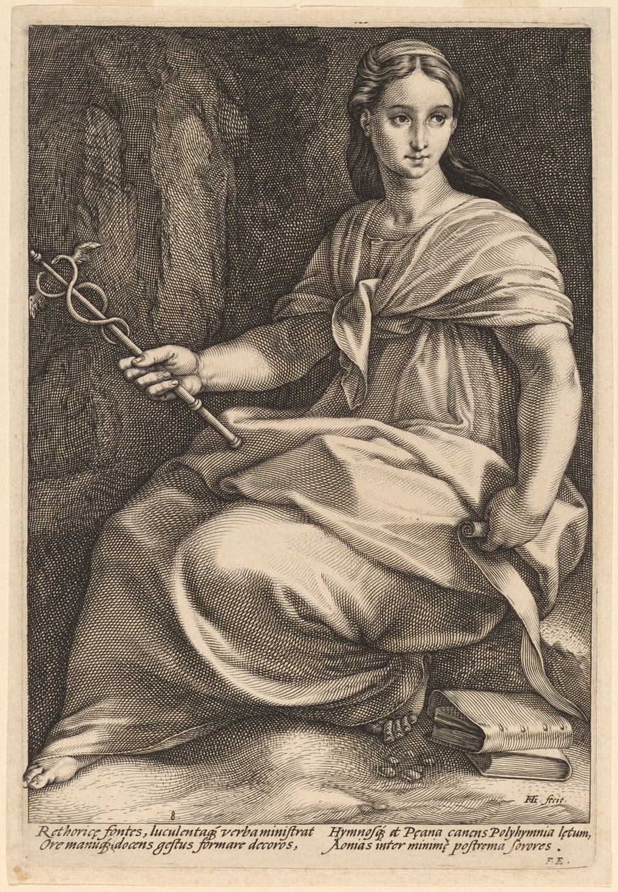 Polyhymni af Hendrik Goltzius