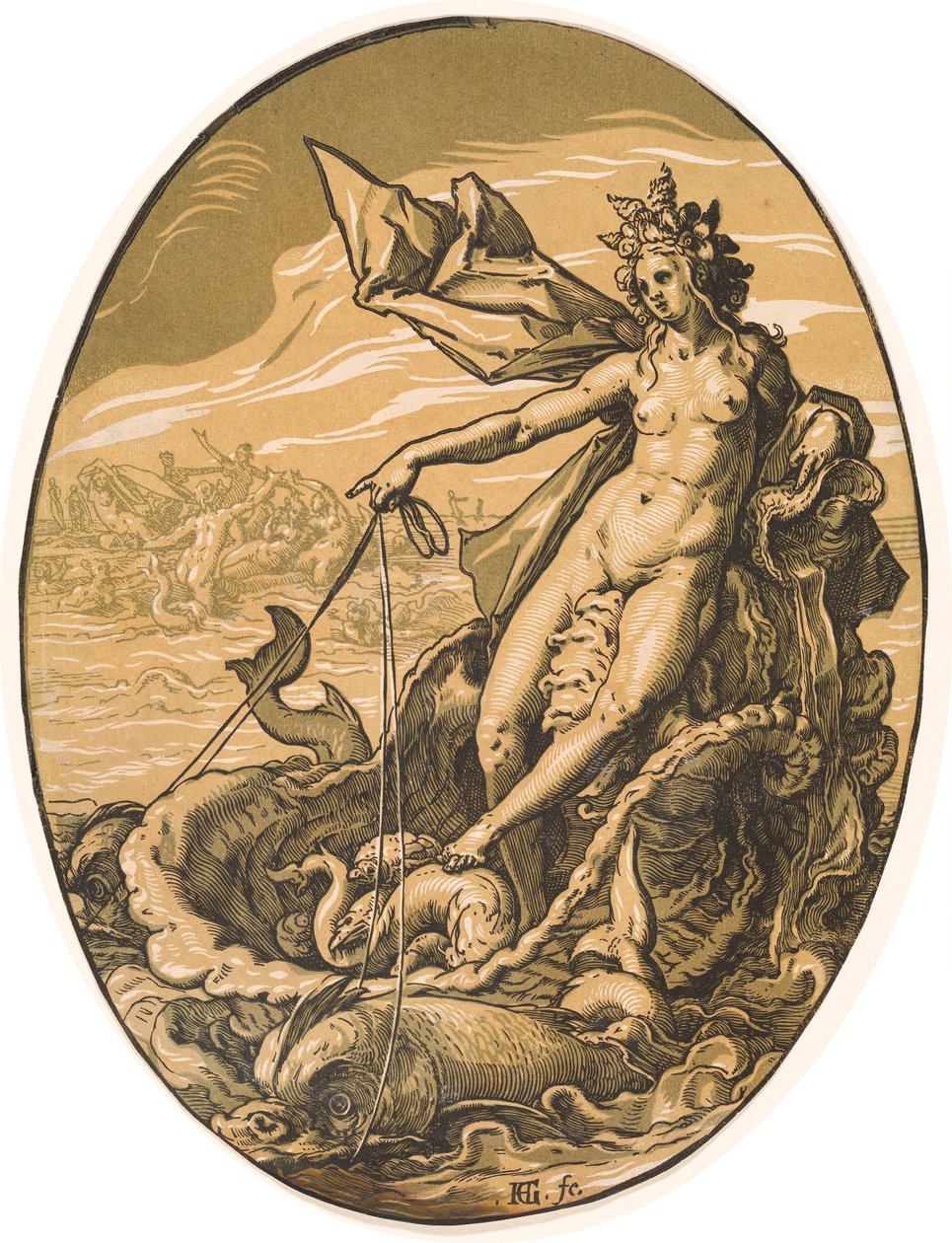 Tethys af Hendrik Goltzius
