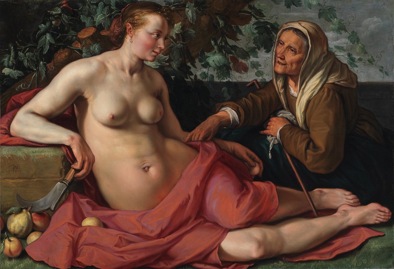 Vertumnus og Pomona af Hendrik Goltzius