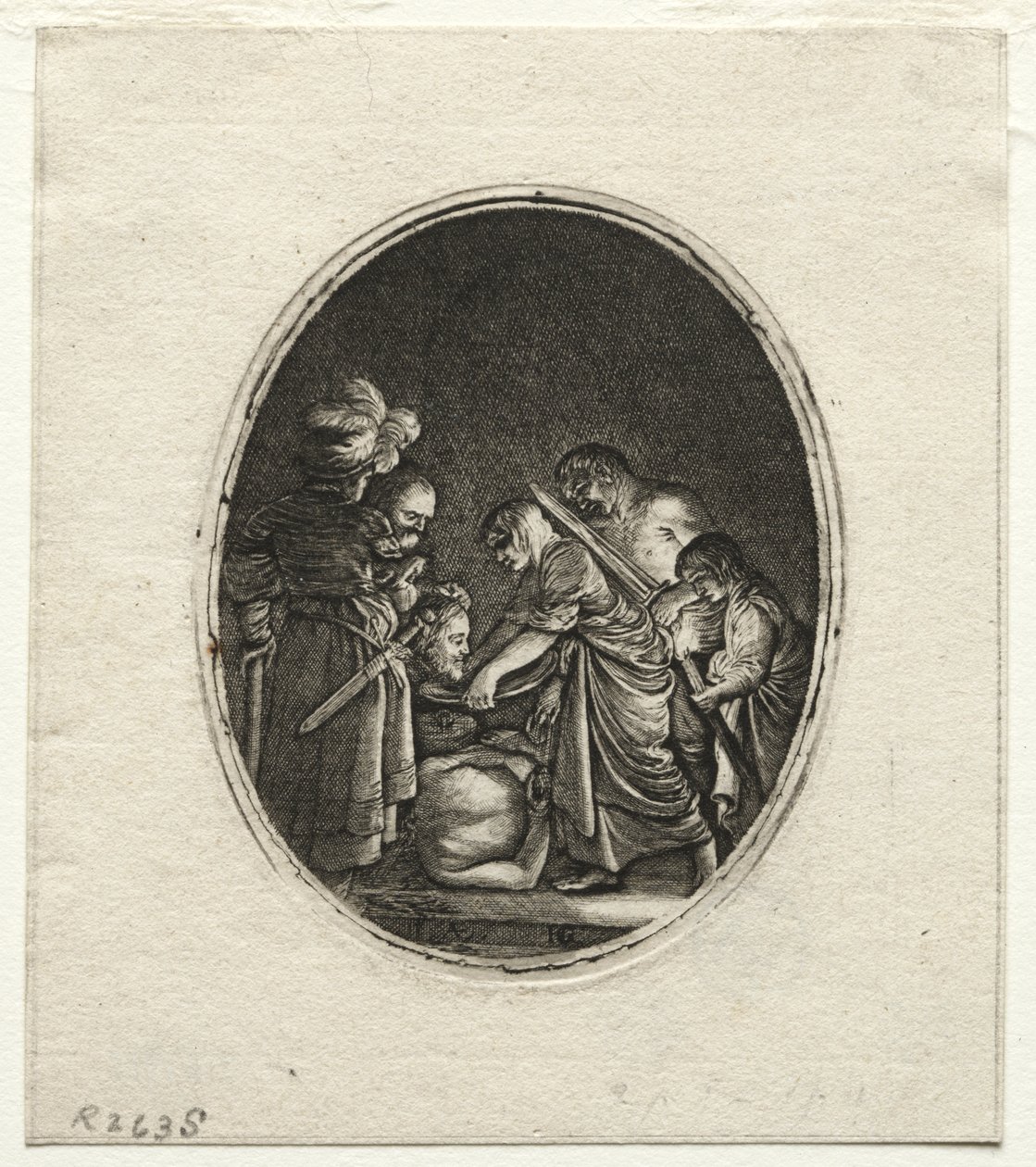 Halshugningen af Johannes Døberen af Hendrik Goudt