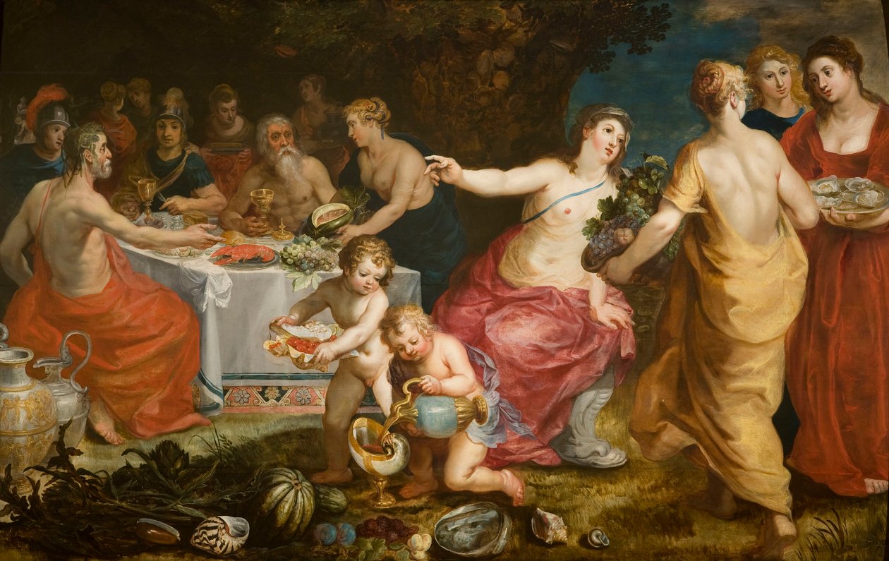 Achelous fest, 1610-1615. af Hendrik I Balen van