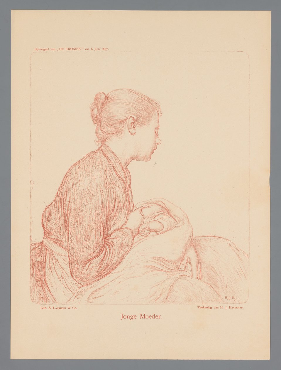 Ung mor (titel på objekt) af Hendrik Johannes Haverman