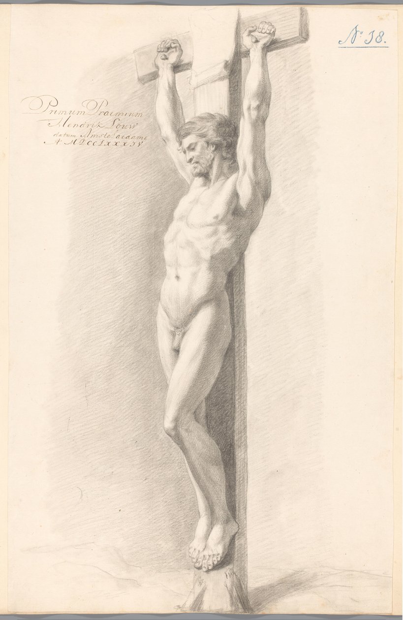 Kristus på korset (1. præmie 1784) af Hendrik Louw