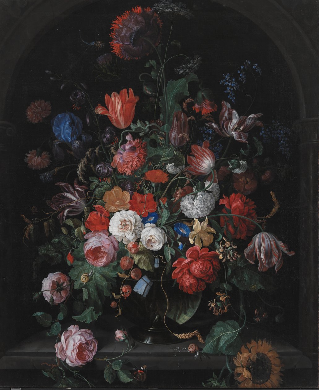 Blomsterstykke af Hendrik Schoock