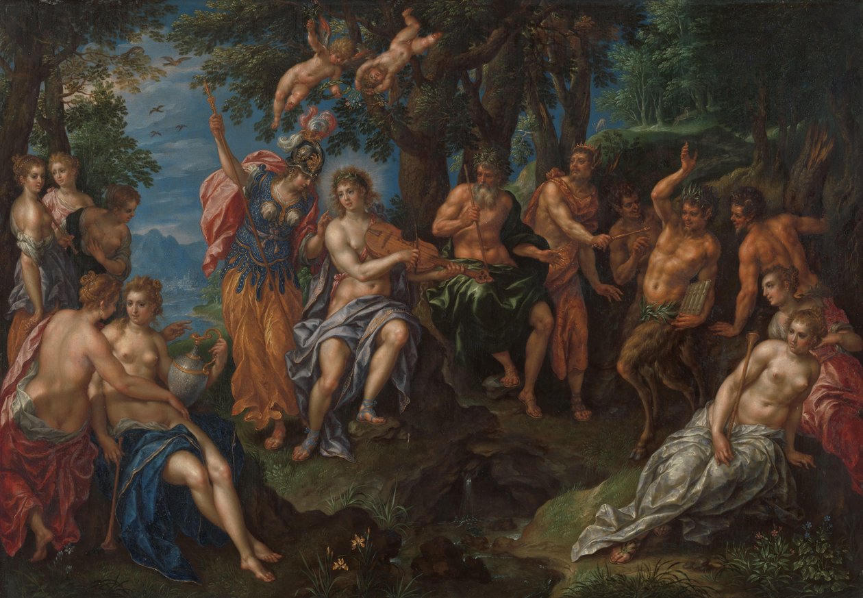 Konkurrencen mellem Apollo og Pan af Hendrik de Clerck