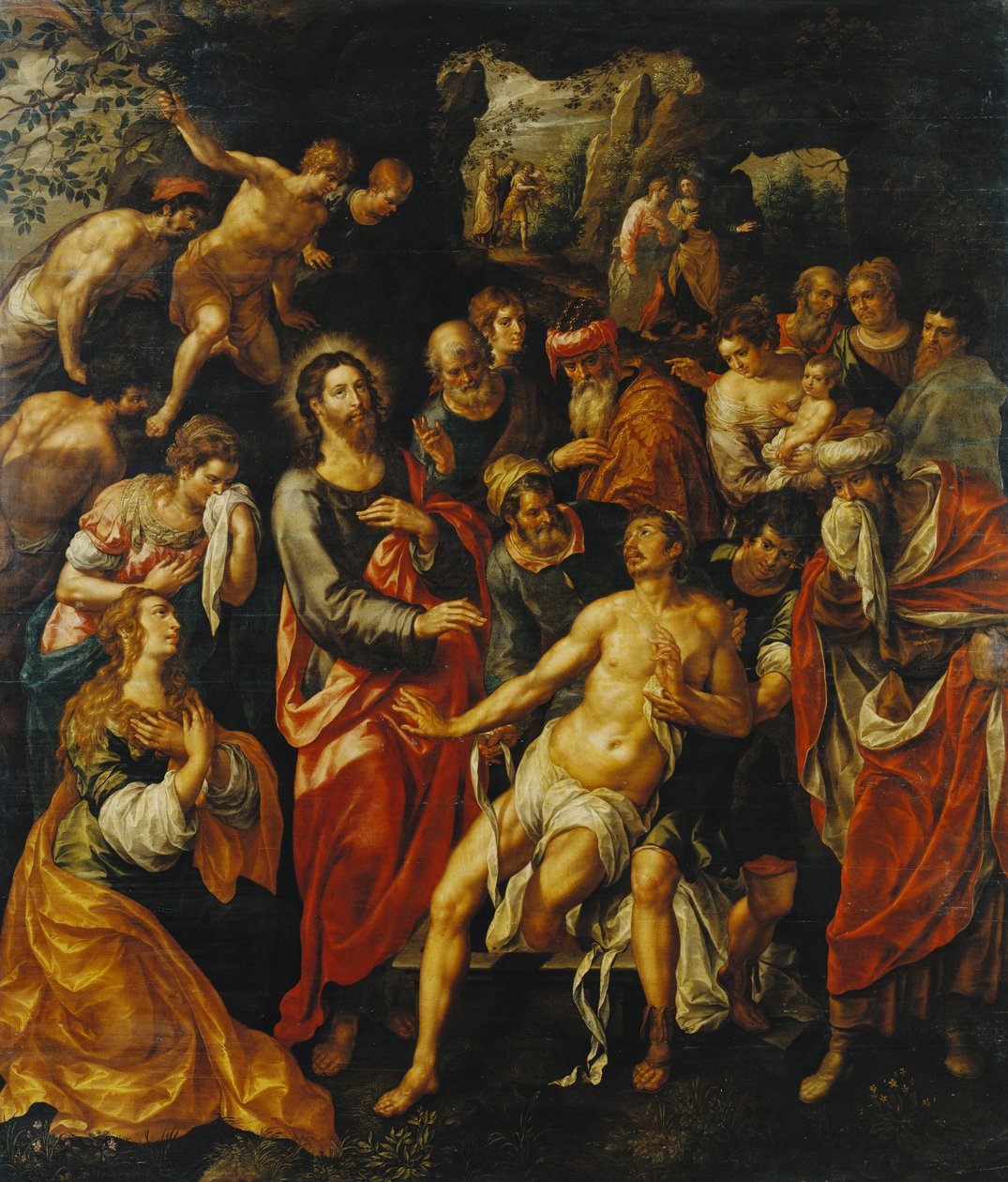 Lazarus opstandelse, af Hendrick de Clerck