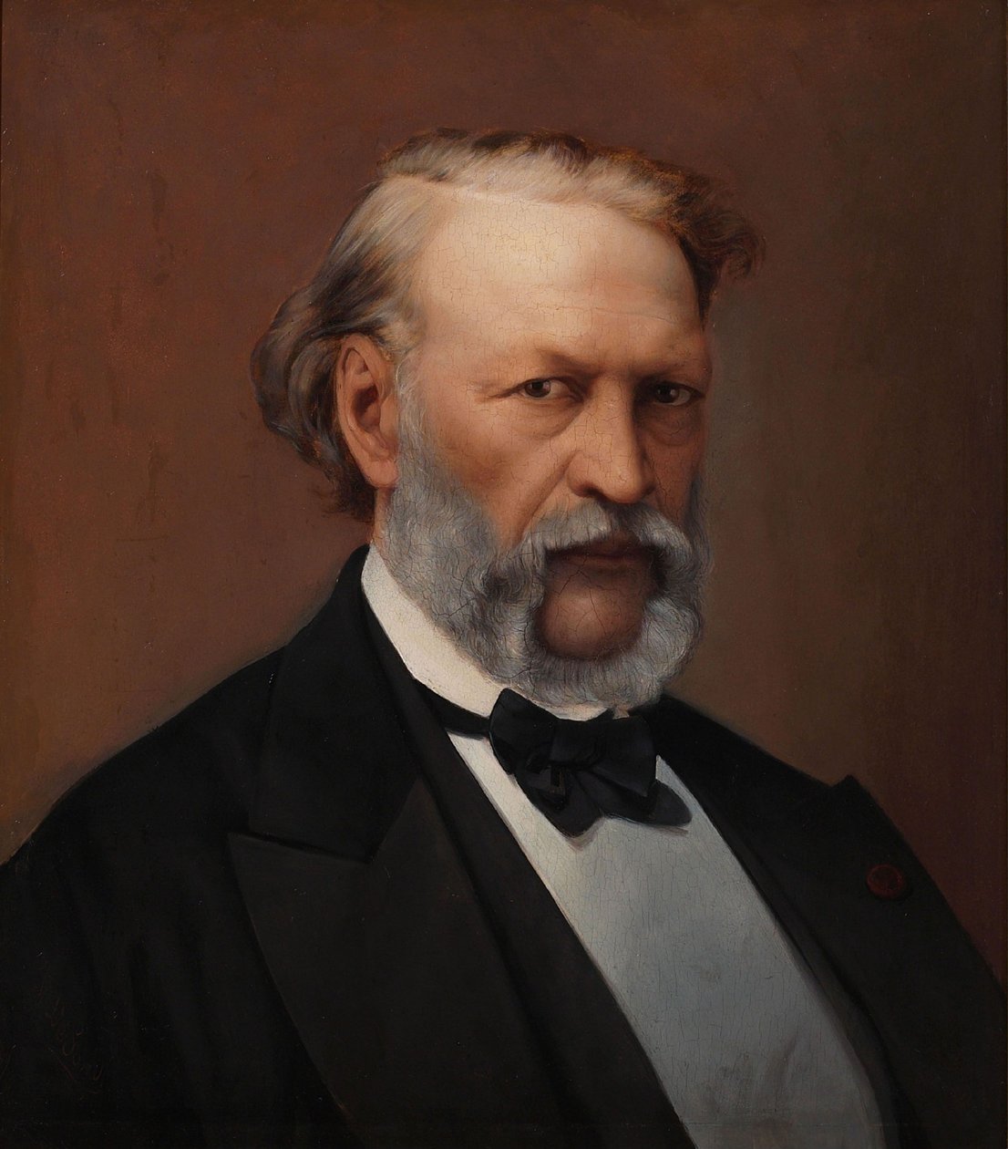 Portræt af Hendrik Conscience 1812-1883. af Hendrik de Pondt