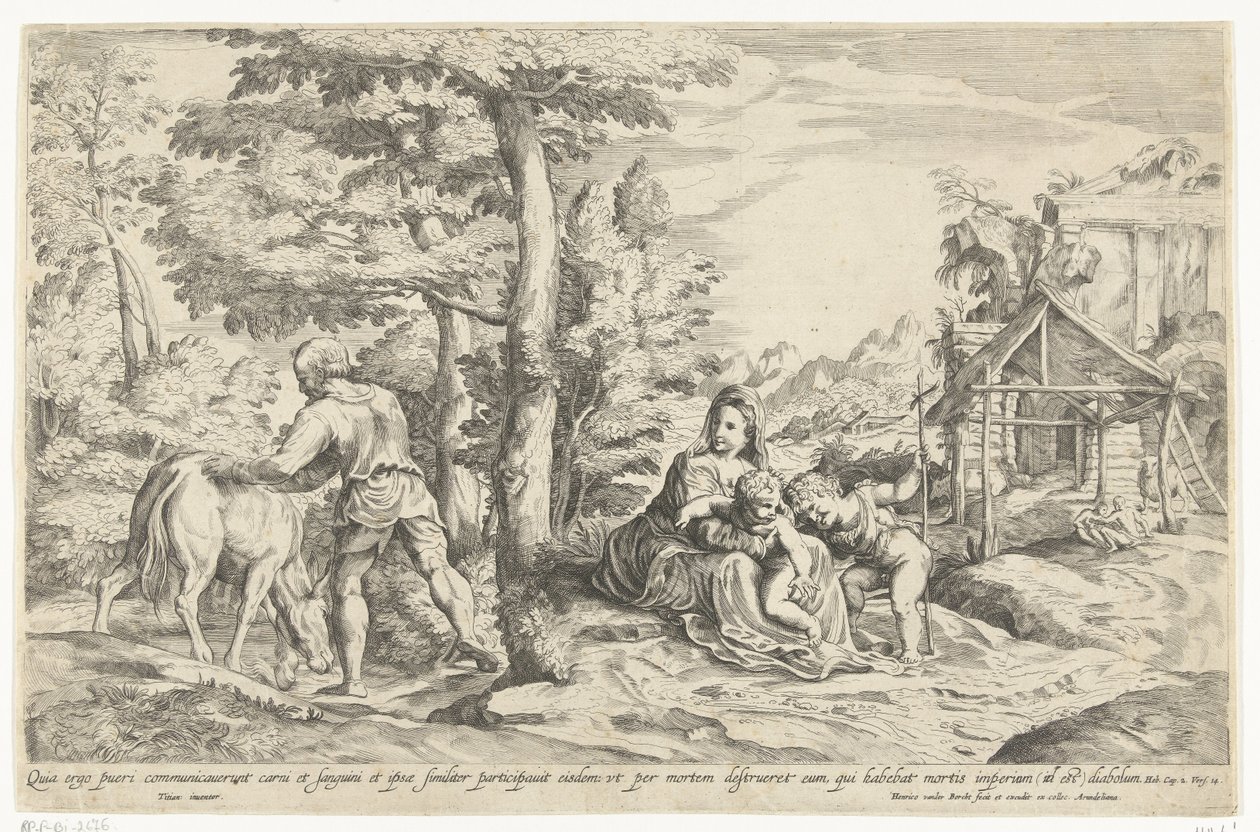 Tilbage fra Egypten af Hendrik van der Borcht (II)