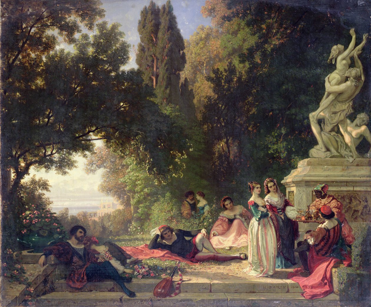 Forårsfest i Toscana af Henri Baron