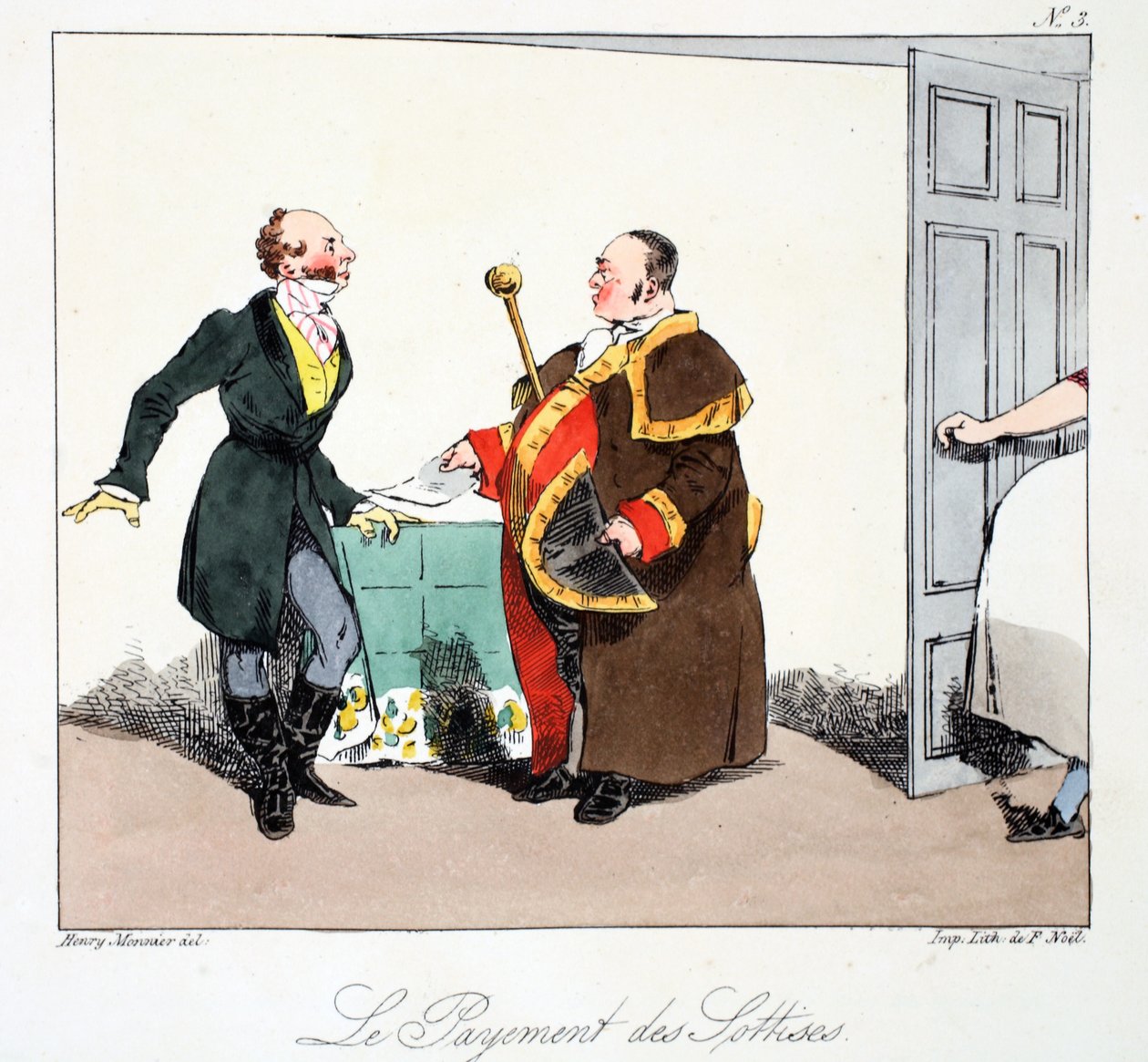 Le Payement des Sottises, illustration fra 
