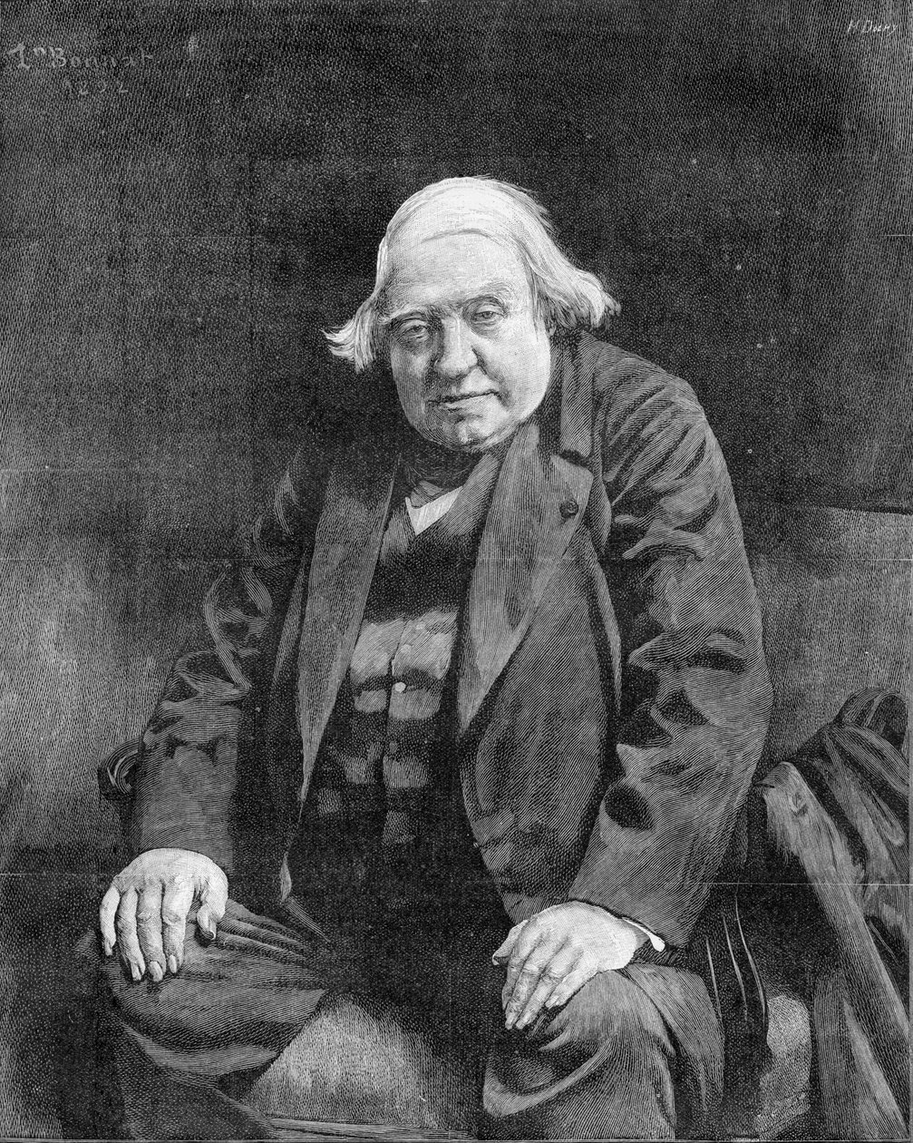 graveret portræt af Henri Dochy d Bonnat
