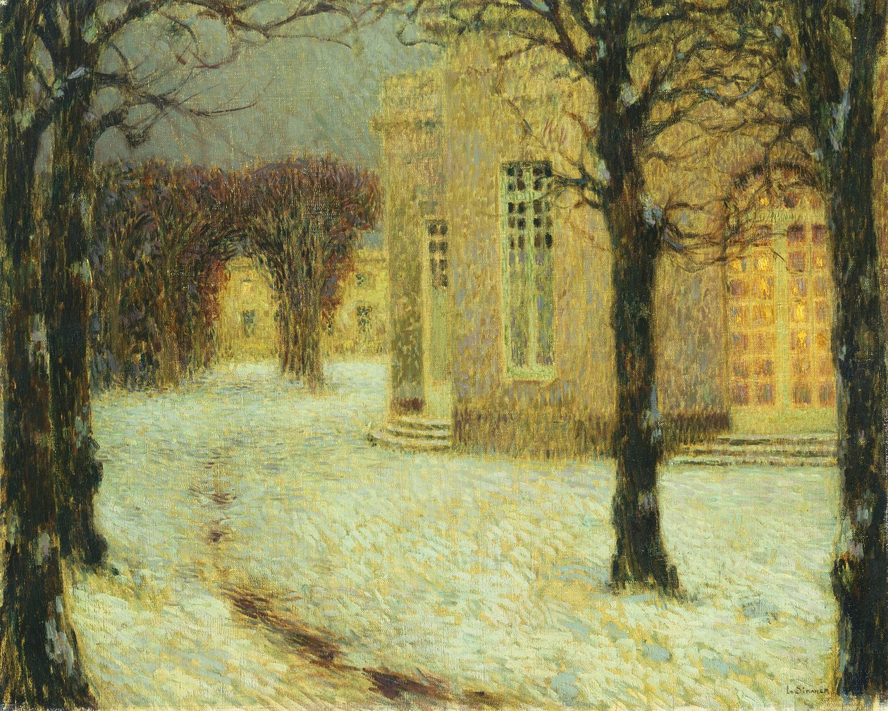 Pavillonen i Versailles, 1912 af Henri Eugene Augustin Le Sidaner