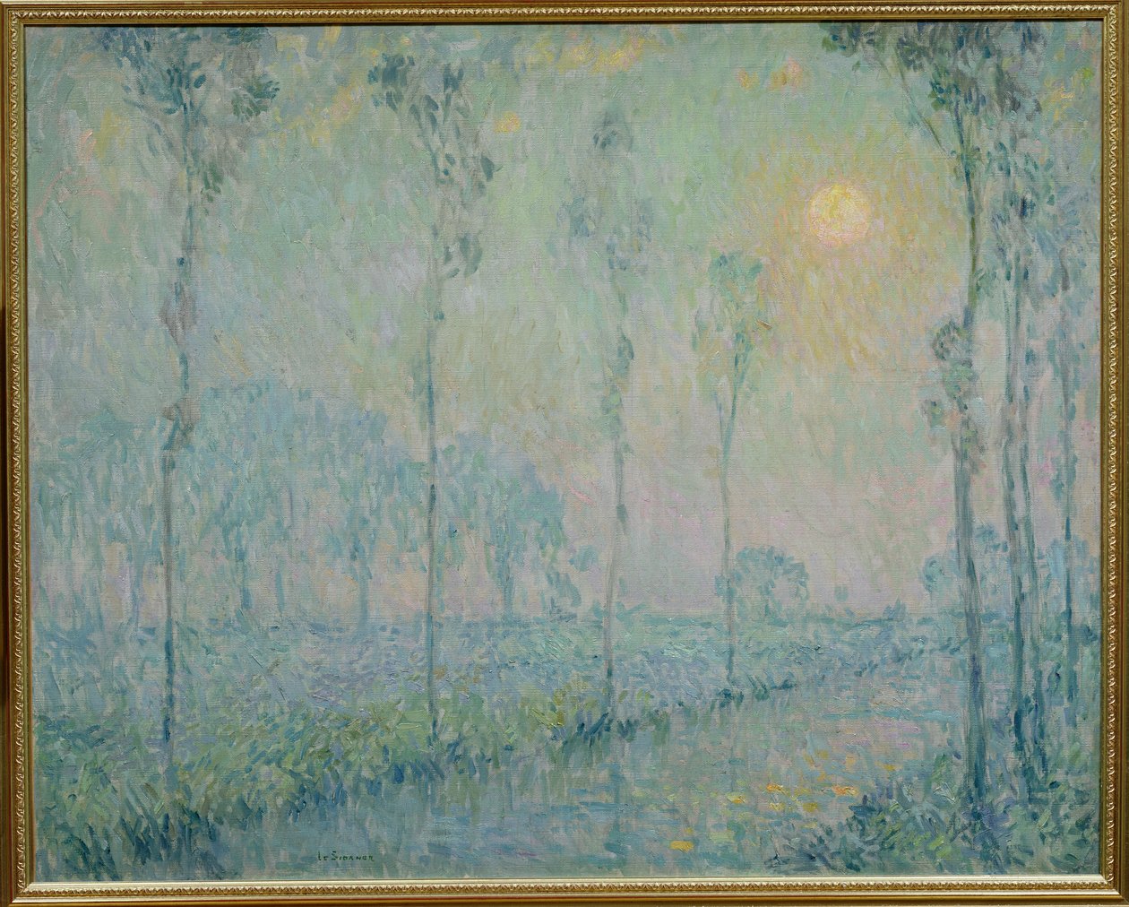 Strømmen ved solnedgang, 1923 af Henri Eugene Augustin Le Sidaner