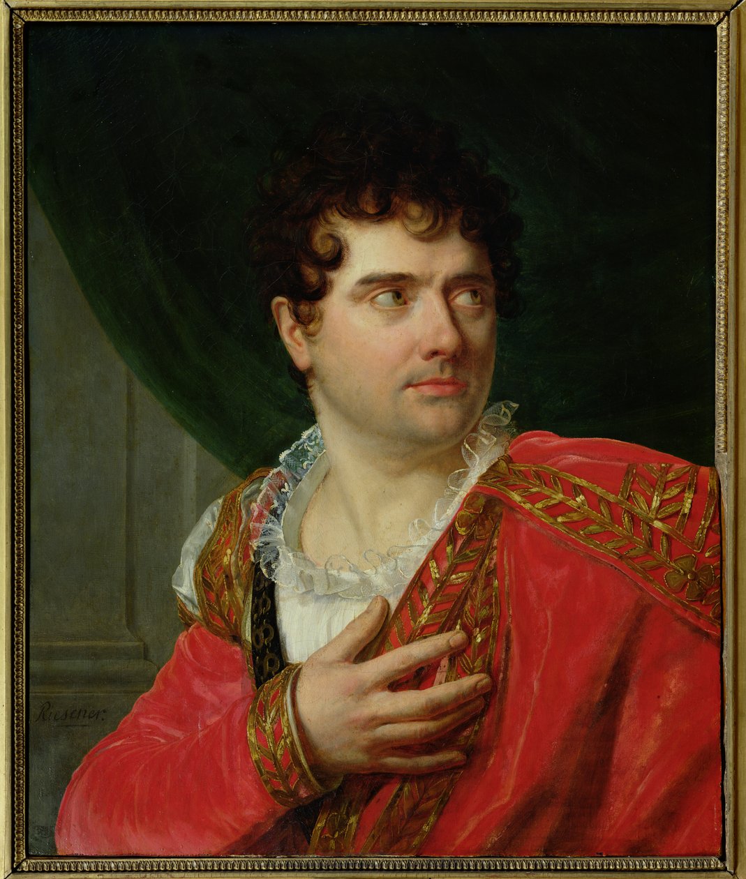 Portræt af Francois Joseph Talma (1763-1826) af Henri Francois Riesener