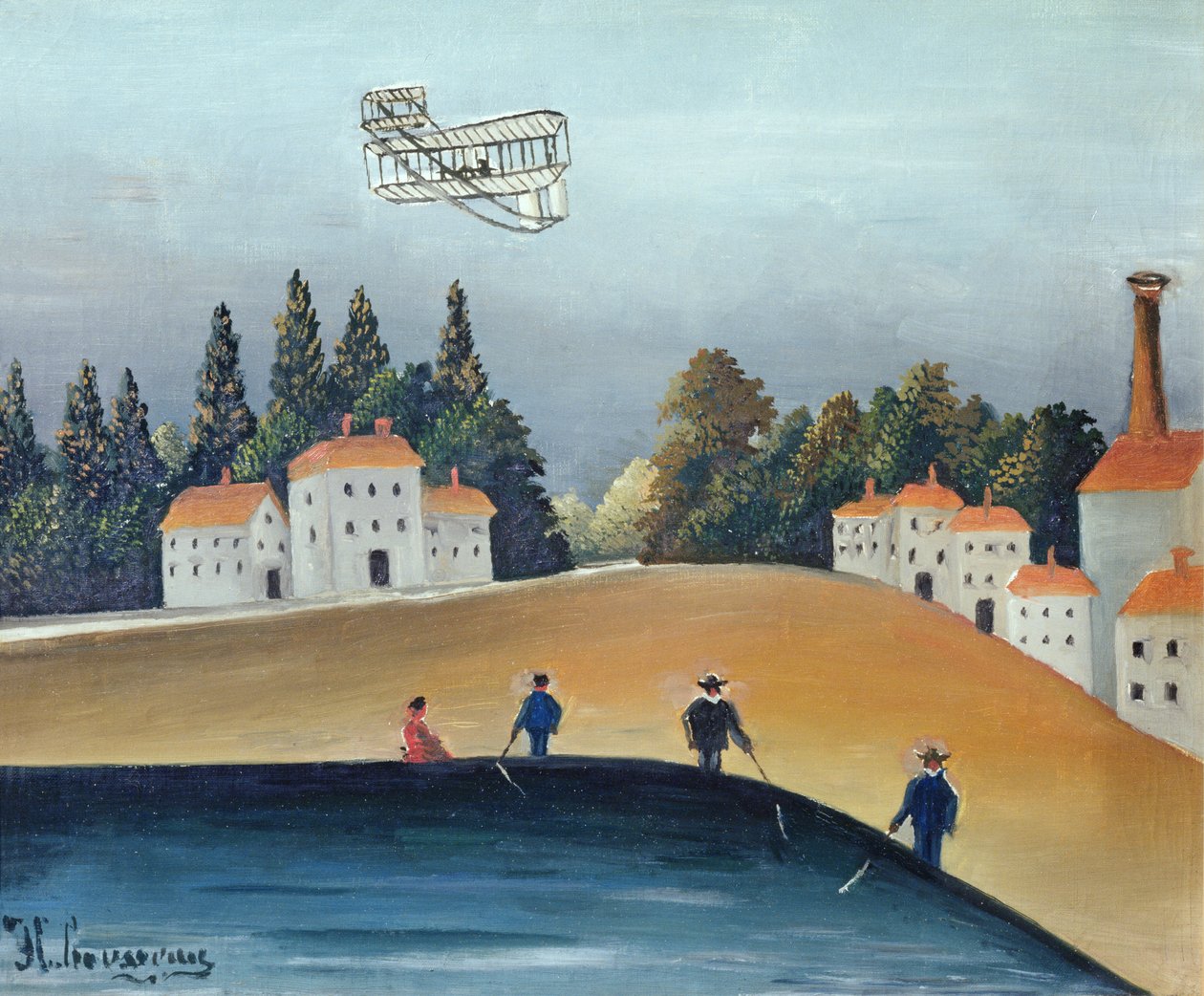 Lystfiskerne, ca. 1908-09 (se også 309520) af Henri Rousseau