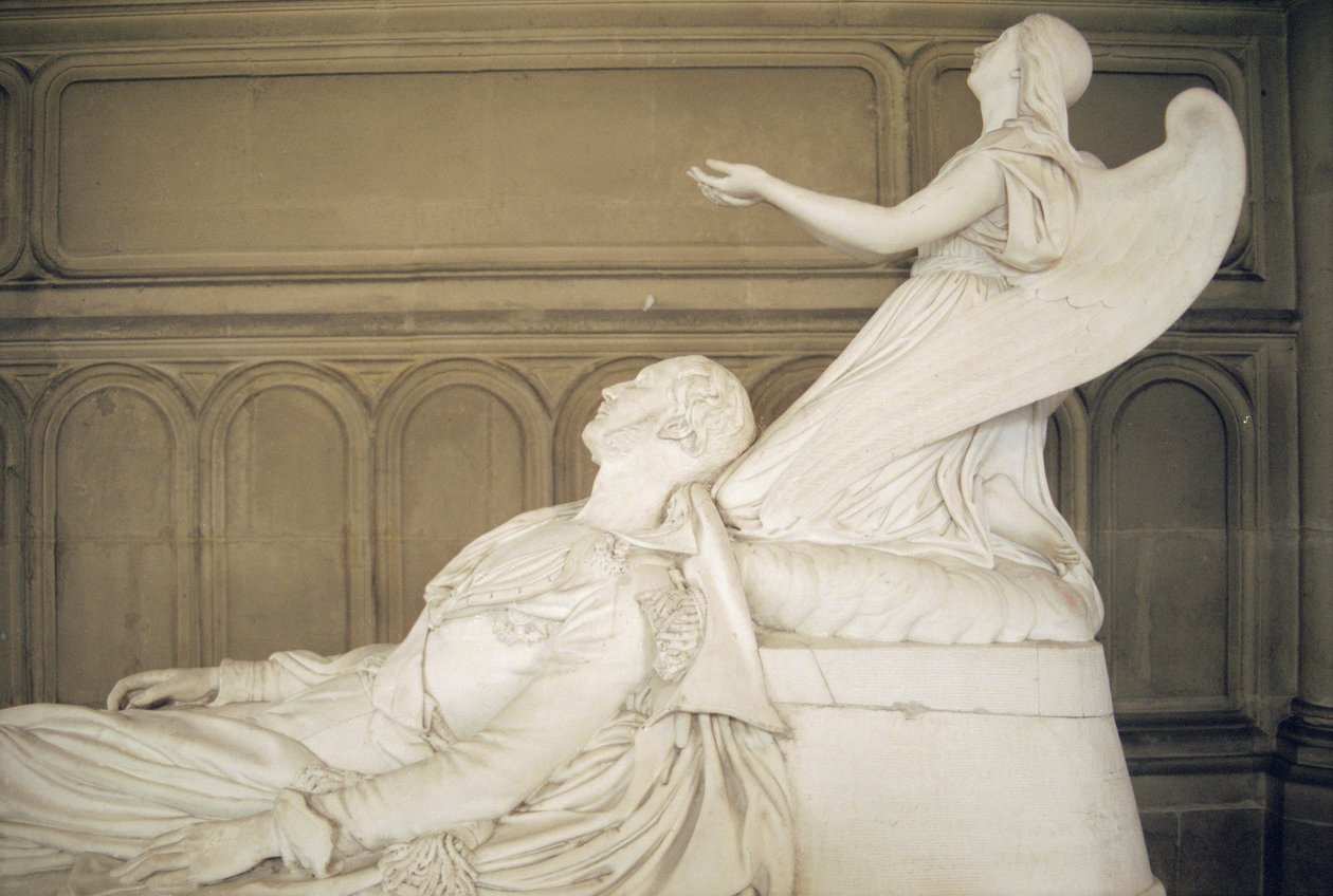 Cenotaph af Ferdinand Louis Philippe (1810-42), hertug af Orleans, 1843 (marmor) (se også 252675) af Henri Joseph Francois de, baron Triqueti