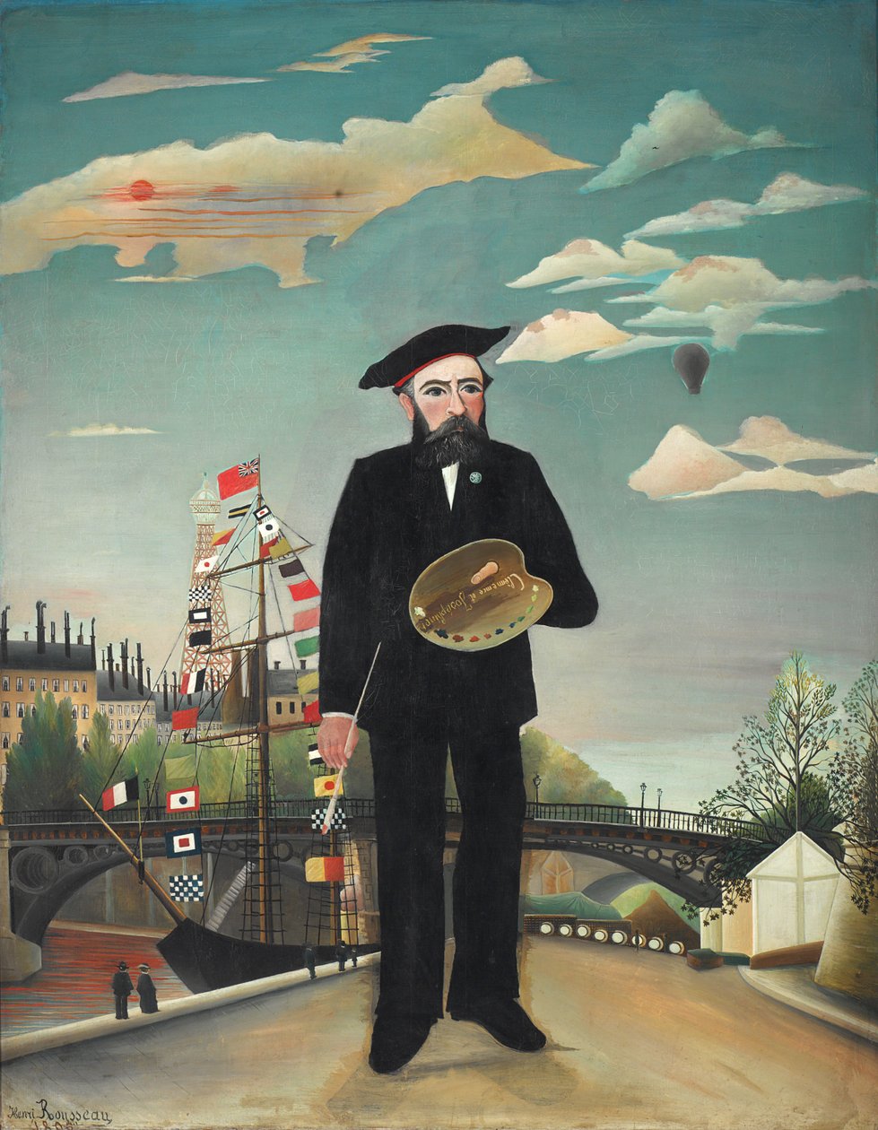 Mig selv- Portræt- Landskab af Henri Rousseau