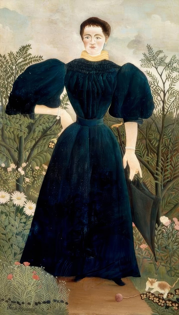 Portræt af en kvinde af Henri Rousseau