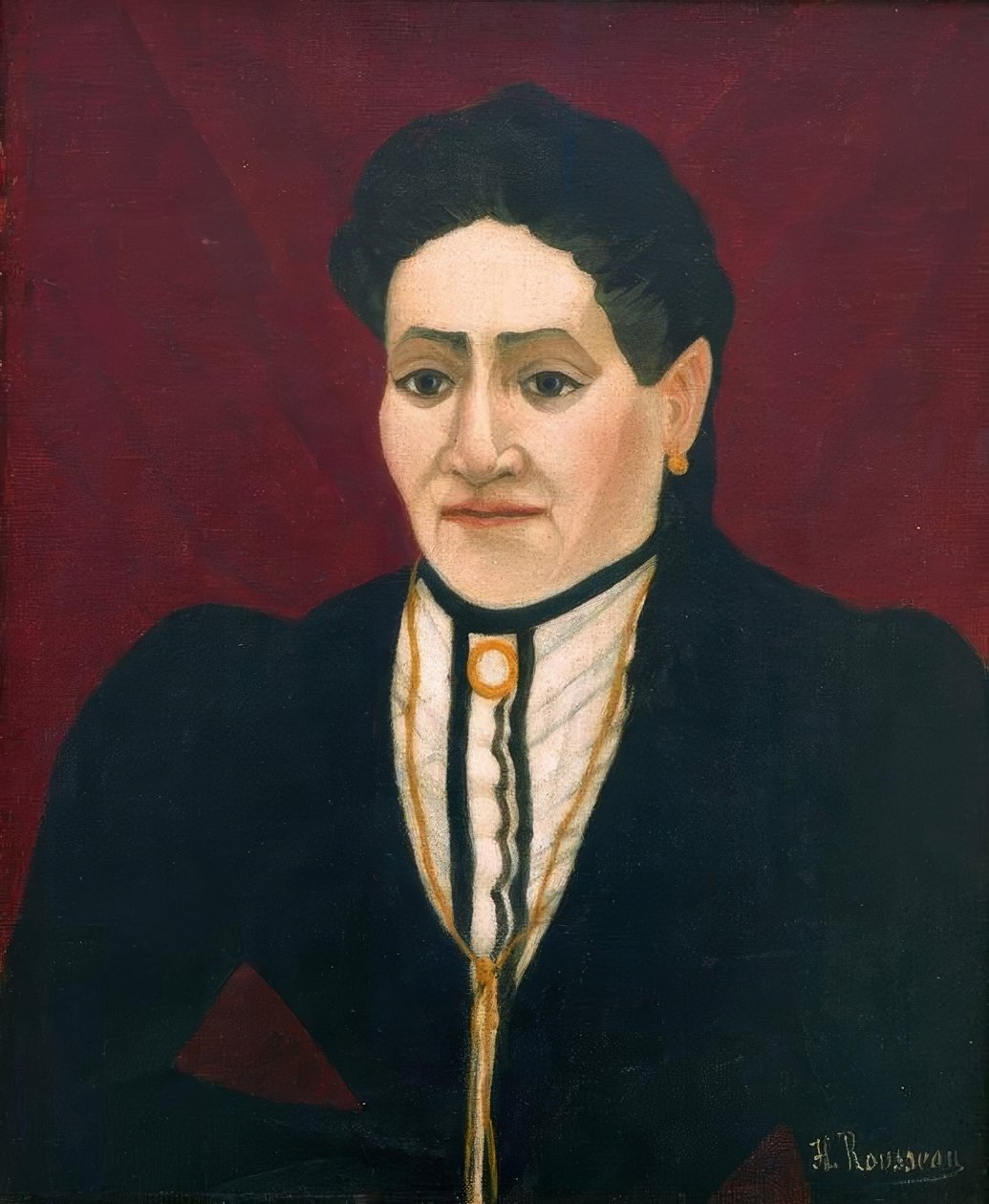 Portræt af en kvinde af Henri Rousseau
