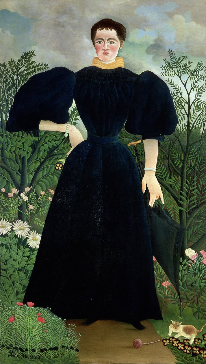 Portræt af en kvinde, ca. 1895-97 af Henri Rousseau