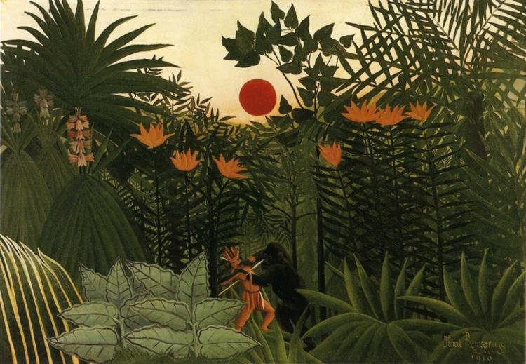 Tropisk landskab af Henri Rousseau