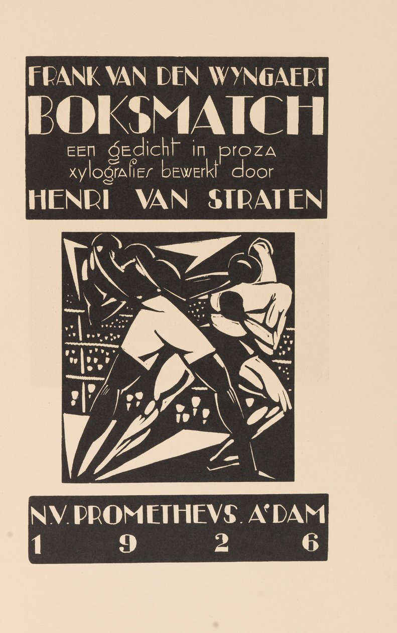 Boksningskamp af Henri Van Straten