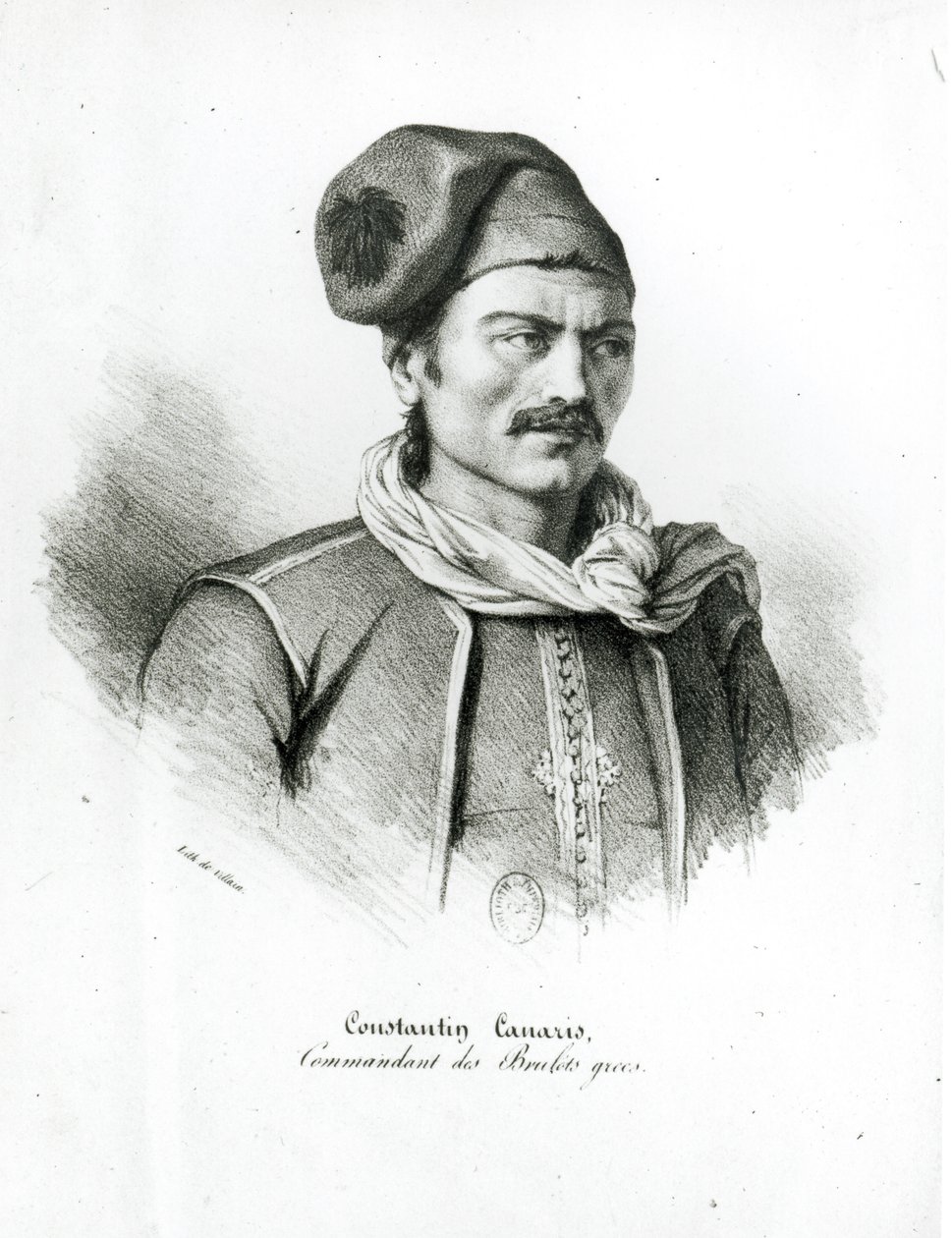 Constantine Kanaris (1790-1877) af Henri Villain