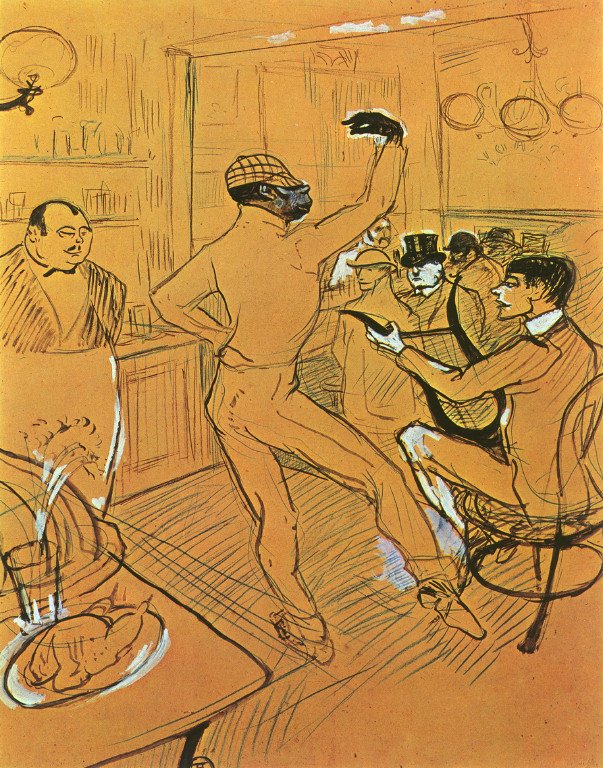 Dans i baren af Henri de Toulouse Lautrec