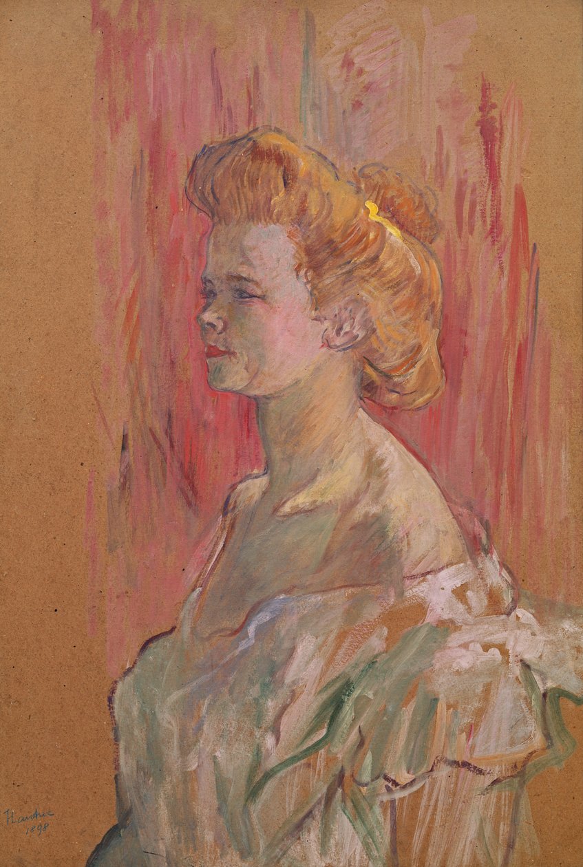 Sfinxen, 1898 (olie på pap) af Henri de Toulouse Lautrec