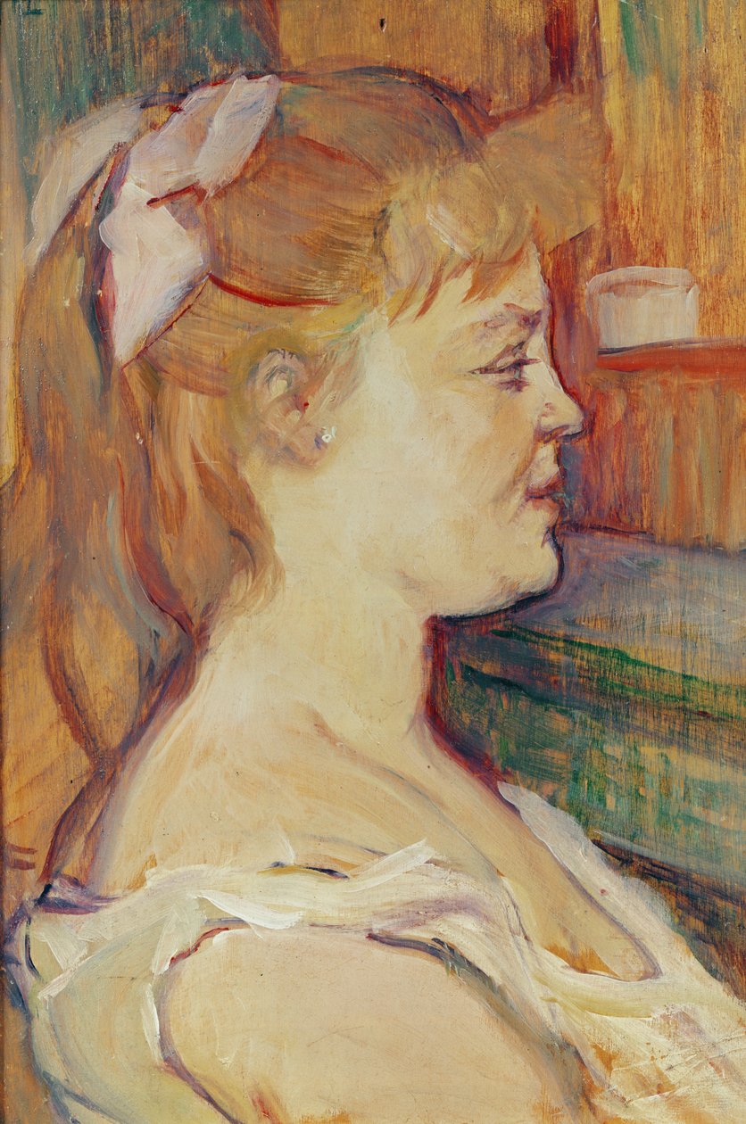 Kvinde i huset, 1894 (olie på træ) af Henri de Toulouse Lautrec