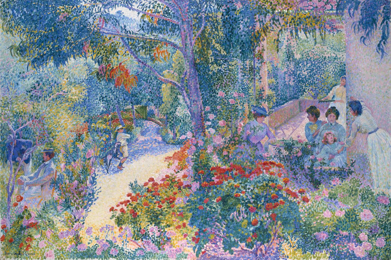 Eftermiddag i haven af Henri Edmond Cross