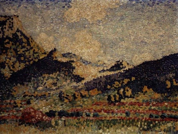 Studie for de små Maures-bjerge af Henri Edmond Cross