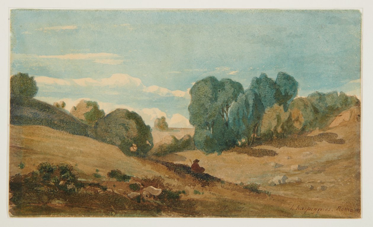 Udsigt nær Rom af Henri Joseph Harpignies