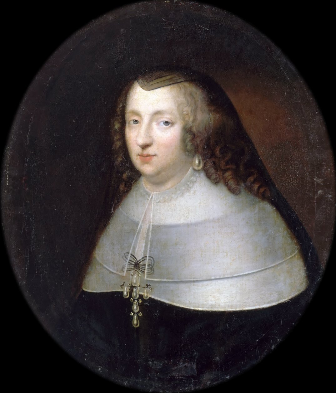 Portræt af Anne af Østrig 1601-1666 af Henri Beaubrun