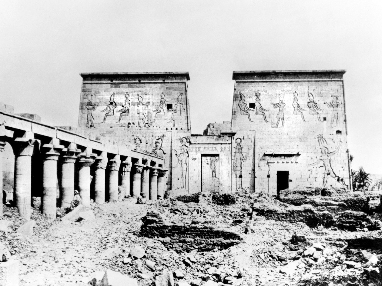 Isis-templet, Philae, Nubia, Egypten, 1887 af Georges Henri Bechard