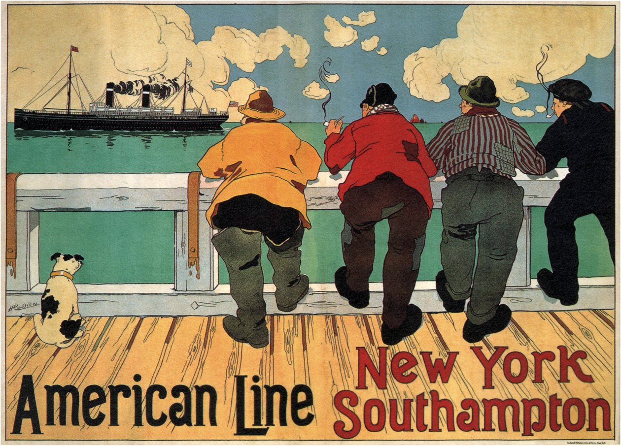American Line, 1900 af Henri Cassiers