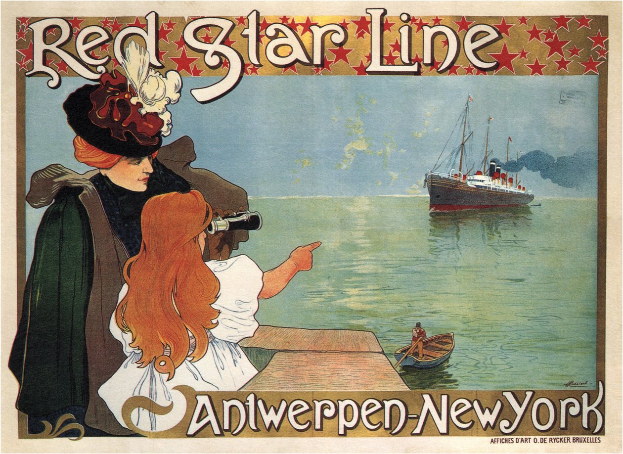Red Star Line, 1899 af Henri Cassiers