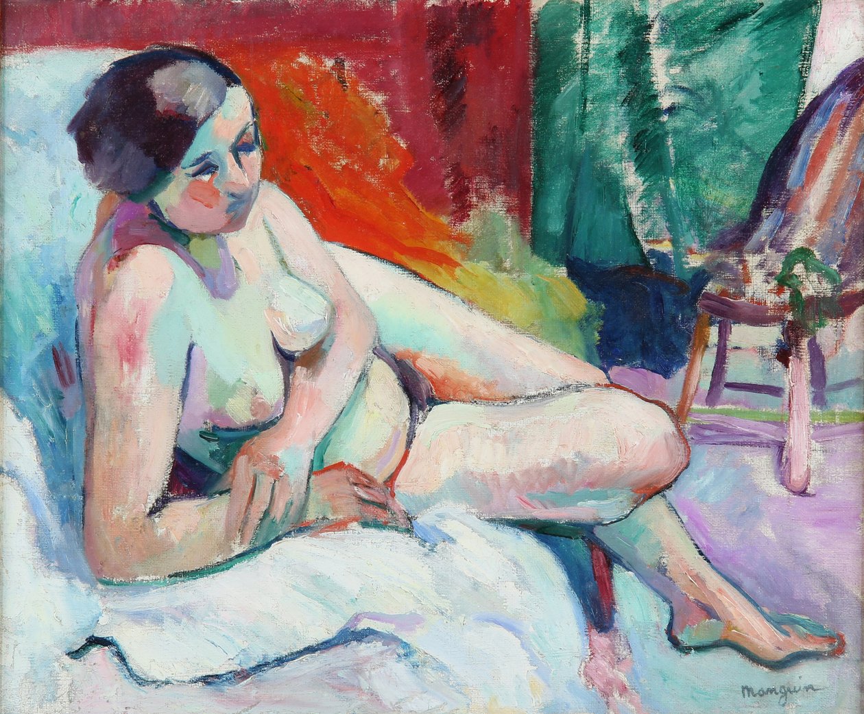 Sigøjneren i studiet, 1906. af Henri Charles Manguin