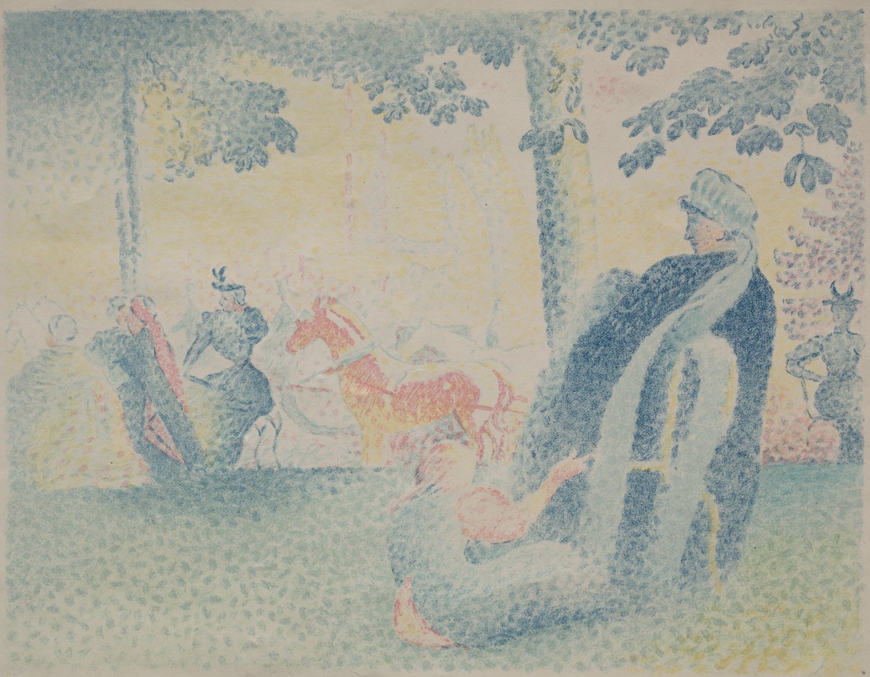 I Parken. af Henri Edmond Cross